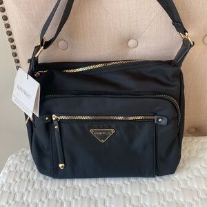 Ellen Tracy smooth nylon crossbody